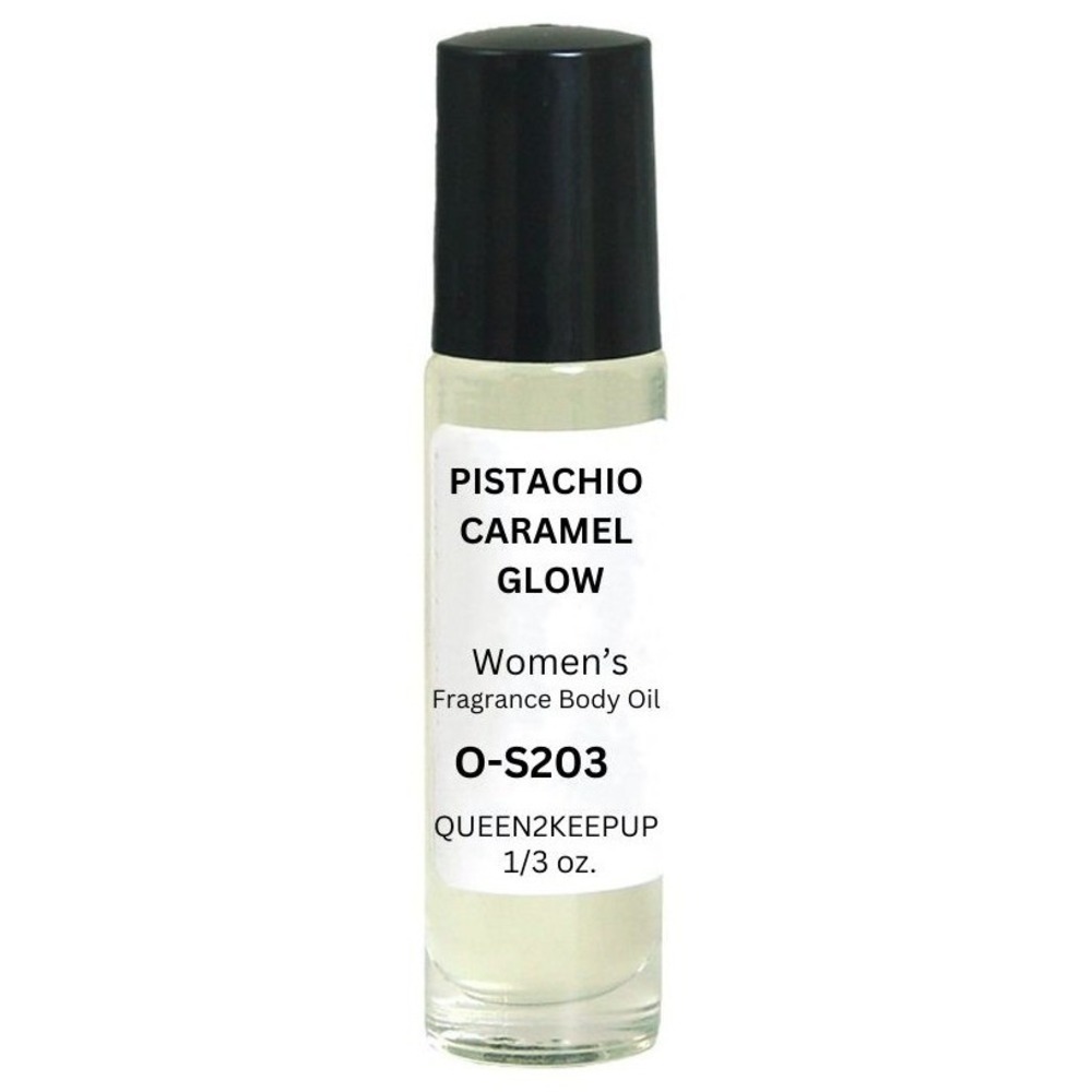 Pistachio Caramel Glow Women's Body Oil Brazilian Sweet Tropical Warm Roll-On
